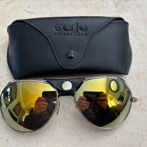 Cerjo Switzerland Sunglasses with Gold Lenses